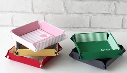 カルトナージュ教材：スナップトレー作品の写真