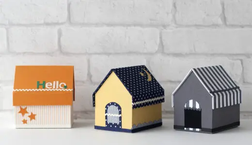 カルトナージュ教材：HOUSE型BOX作品の写真