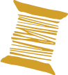 裁縫の糸を表したイラスト画像
