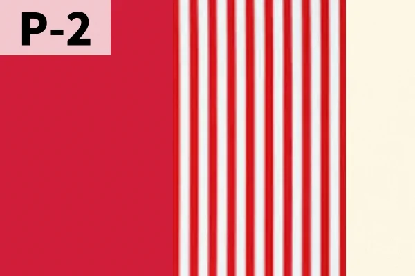 カルトナージュの家庭科教材の色見本：レッド（P-2）