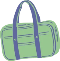 カルトナージュ教材を入れる鞄のイラスト