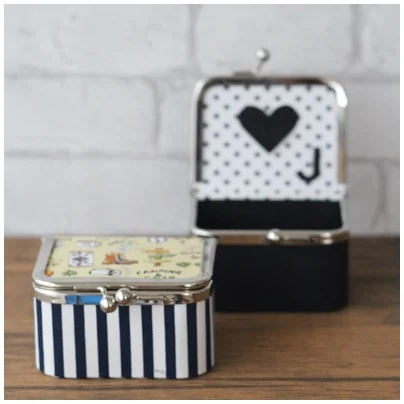 家庭科教材の小物ジュエリーケースの作品完成写真