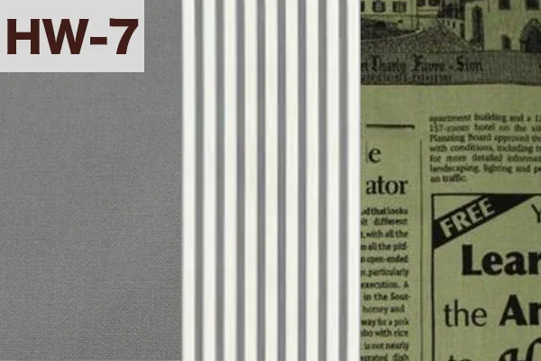 カルトナージュの家庭科教材の色見本：グレー・ストライプ・ニュースペーパー柄の3色ミックス（HW-7）