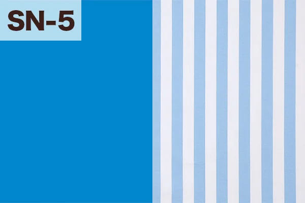 カルトナージュの家庭科教材の色見本:ブルーとストライプのミックス(SN-5)