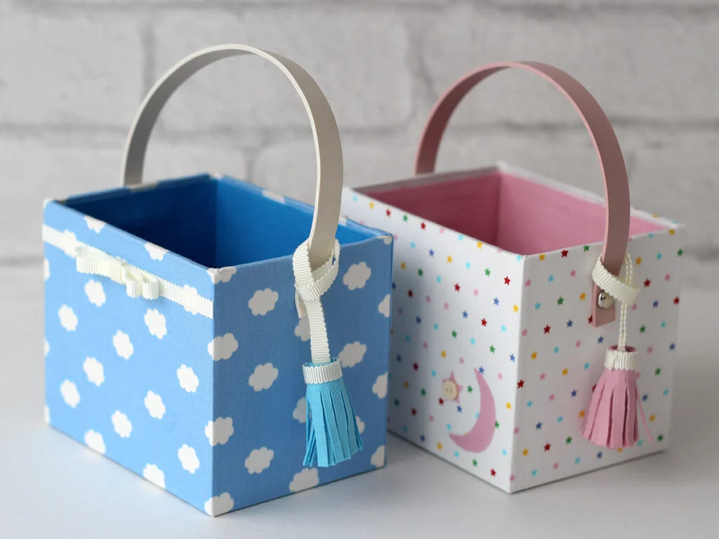 家庭科教材としてのカルトナージュをアレンジした作品例その１９：タッセル